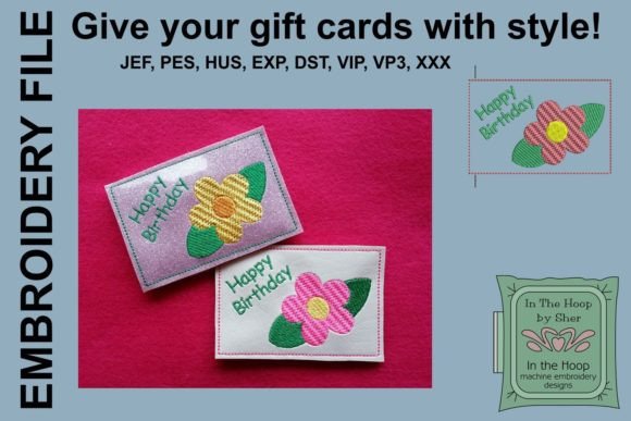 Flower Birthday Gift Card Holder