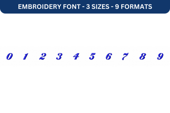 Mademoiselle K Font Number 0 to 9