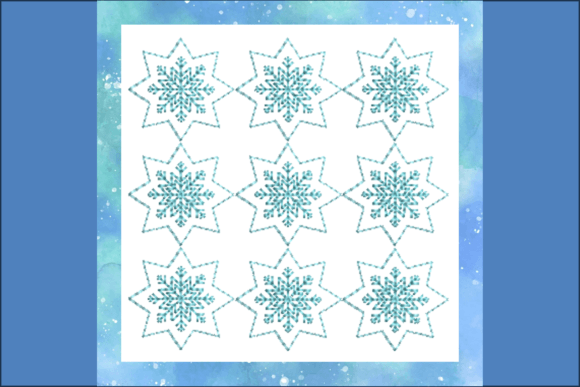 Tiny Snowflake Embroidery Design
